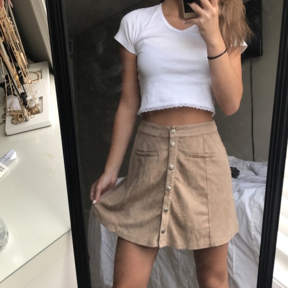Suede Skirt